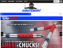 Tablet Screenshot of karatemart.com